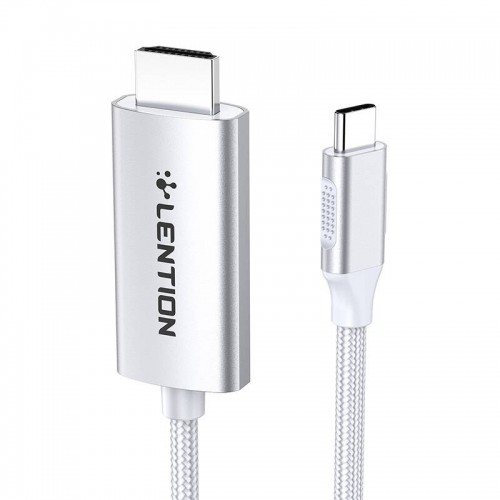 Lention USB-C to 4K60Hz HDMI cable, 3m (silver) image 1