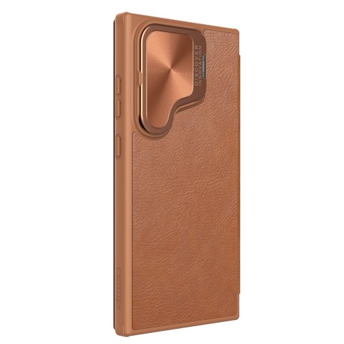 Nillkin Qin Book Prop Case for Samsung Galaxy S24 Ultra Brown image 1