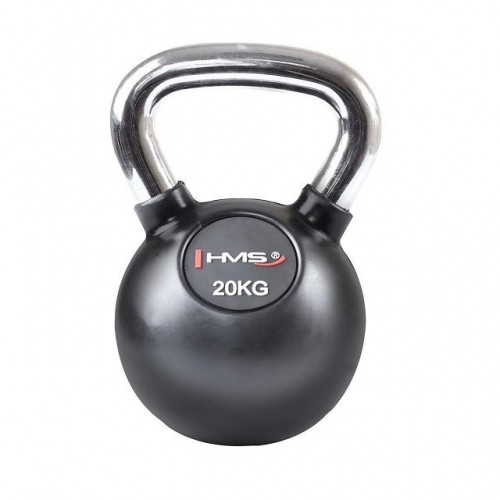 Rubber kettlebell with chrome-plated handle 20 kg HMS KGC20 image 1