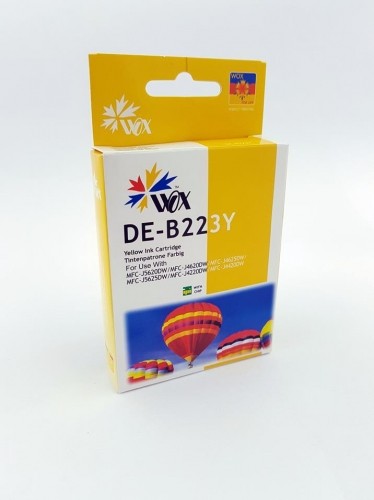Ink cartridge Wox Yellow Brother LC 223Y  replacement LC223Y  (950 A4 pages according to the standard ISO/IEC 24711) image 1