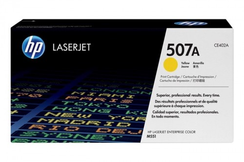 Original Toner Yellow HP LaserJet Enterprise 500 Color M551, M575, Pro 500 M570 (507A CE402A) image 1