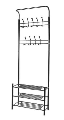 Iso Trade Clothes hanger - rack with shoe shelf 15744 (15304-0) image 1