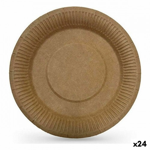 Набор посуды Algon Одноразовые крафтовая бумага 3 Предметы 28 cm (24 штук) image 1