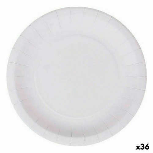 Набор посуды Algon Одноразовые Картон Белый 25 Предметы 20 cm (36 штук) image 1