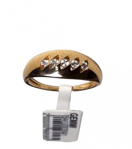 Gemmi Золотое кольцо с фианитами image 1