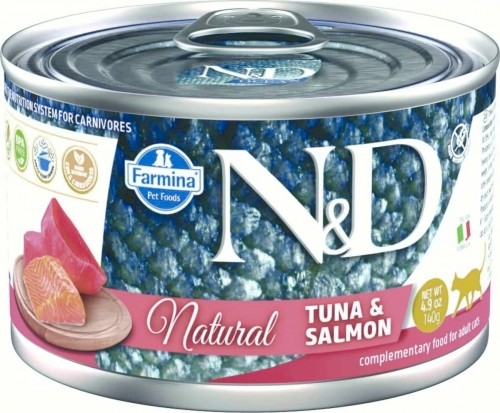 FARMINA N&D Cat Natural Tuna&Salmon - wet cat food - 140 g image 1