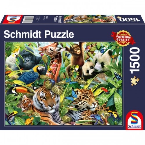 Schmidt Spiele Puzzle Kunterbunte Tierwelt image 1