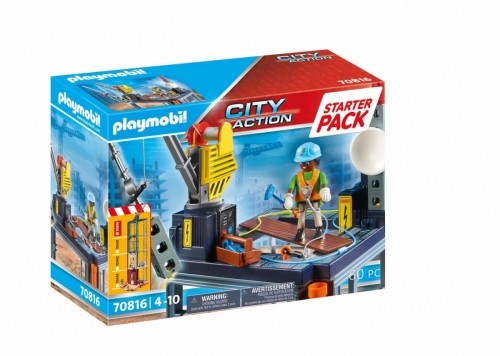Playmobil Construction Site with Winch (70816) image 1