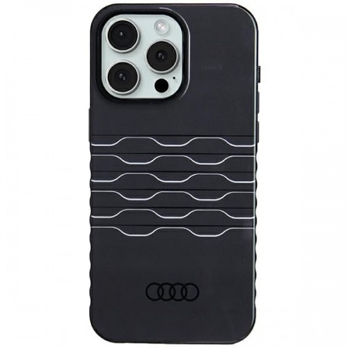 Audi IML MagSafe Case iPhone 15 Pro Max 6.7" czarny|black hardcase AU-IMLMIP15PM-A6|D3-BK image 1