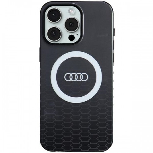 Audi IML Big Logo MagSafe Case iPhone 15 Pro Max 6.7" czarny|black hardcase AU-IMLMIP15PM-Q5|D2-BK image 1