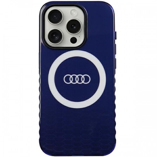 Audi IML Big Logo MagSafe Case iPhone 15 Pro 6.1" niebieski|navy blue hardcase AU-IMLMIP15P-Q5|D2-BE image 1