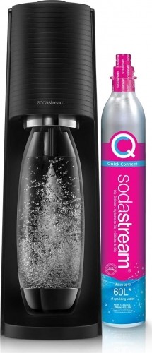 SodaStream Soda Maker Terra black Schwarz QC with CO2 & 1L PET bottle (1012811411) image 1