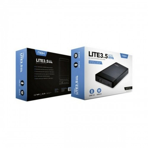 Ārējā kaste Nox 3,5" USB 3.0 Melns 3,5" image 1
