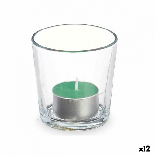 Acorde Aromātiska svece 7 x 7 x 7 cm (12 gb.) Stikls Bambuss image 1