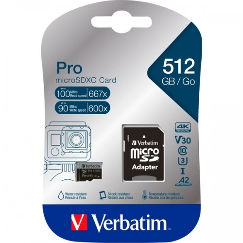 Verbatim Pro U3 512GB microSDXC, Speicherkarte image 1