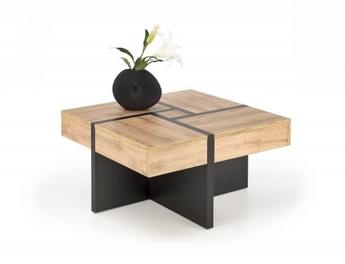 Halmar SEVILLA, c.table, craft oak / black image 1
