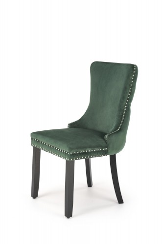 Halmar ALDA chair dark green image 1