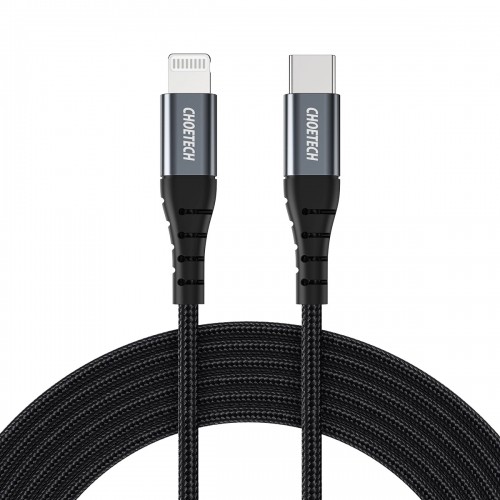 USB-C - Lightning Choetech IP0042 MFi cable 480Mb|s 3A 3m - black image 1