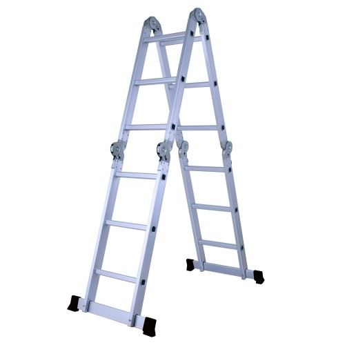 Herzberg Professional Tools Herzberg HG-5002: Multi-OrientationAluminum Folding Ladder image 1