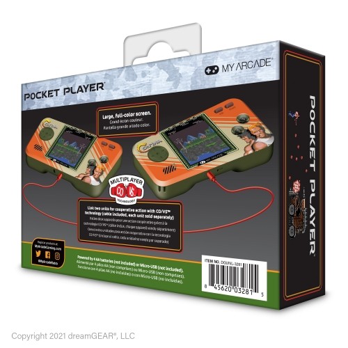 Dreamgear MY ARCADE Pocket Player ,,Contra&quot; nešiojama žaidimų konsolė, premium versija image 1
