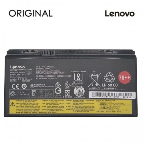 Аккумулятор для ноутбука LENOVO 00HW030, 6400mAh, Original image 1