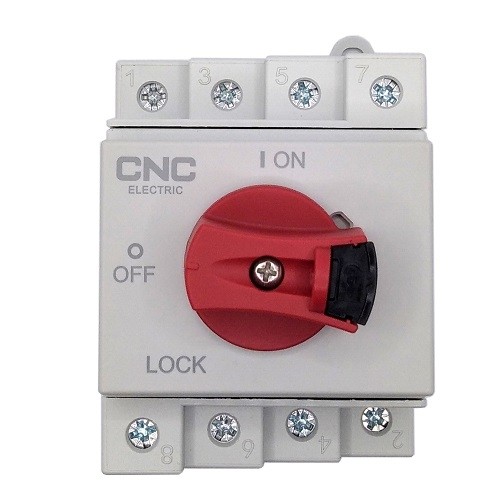 CNC DC Isolator Switch 4P, 32A, 1000VDC, Din image 1