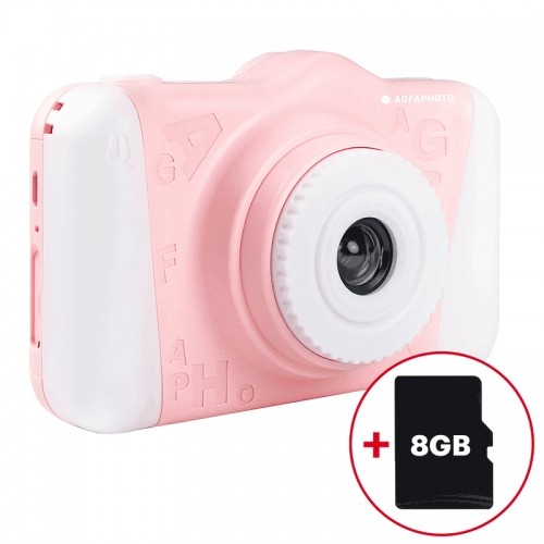 AGFA Realikids Cam 2 Pink + 8GB SD Card image 1
