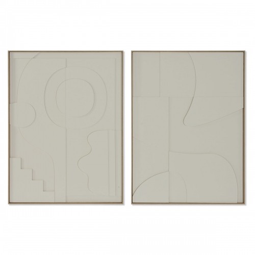 Glezna Home ESPRIT Abstrakts Skandināvu 75 x 4 x 100 cm (2 gb.) image 1