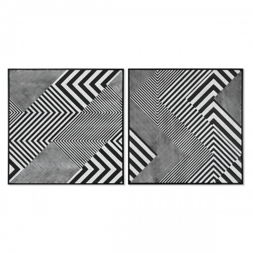 Glezna Home ESPRIT Abstrakts Moderns 100 x 4 x 100 cm (2 gb.) image 1