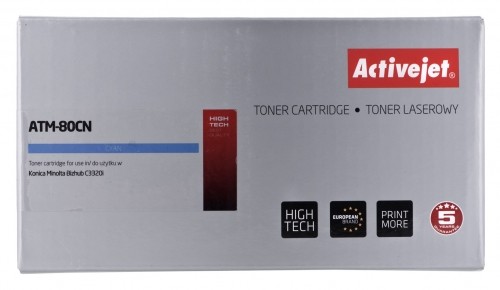 Activejet ATM-80CN toner (replacement for Konica Minolta TNP80C; Supreme; 9000 pages; blue) image 1