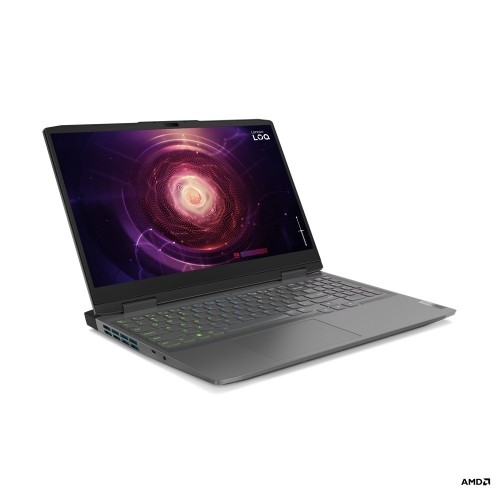 Lenovo LOQ Laptop 39.6 cm (15.6") Full HD AMD Ryzen™ 7 7840HS 16 GB DDR5-SDRAM 512 GB SSD NVIDIA GeForce RTX 4060 Wi-Fi 6 (802.11ax) Windows 11 Home Grey image 1