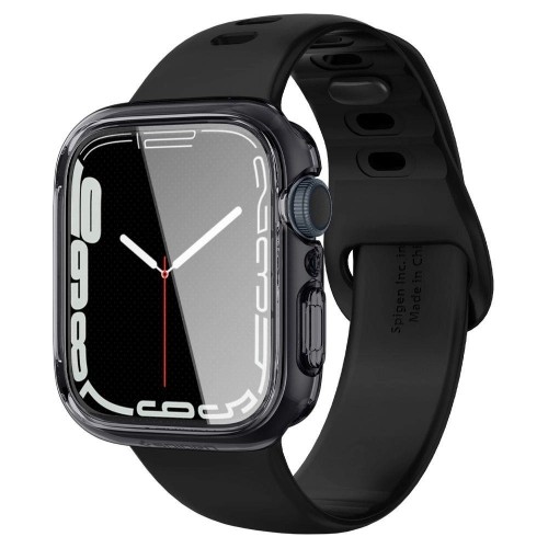 Spigen Ultra Hybrid case for Apple Watch 7 | 8 | 9 (45 mm) - transparent gray image 1