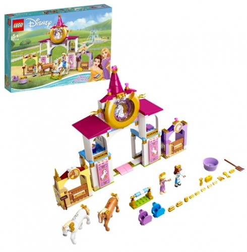 LEGO 43195 Belle and Rapunzel's Royal Stables Konstruktors image 1