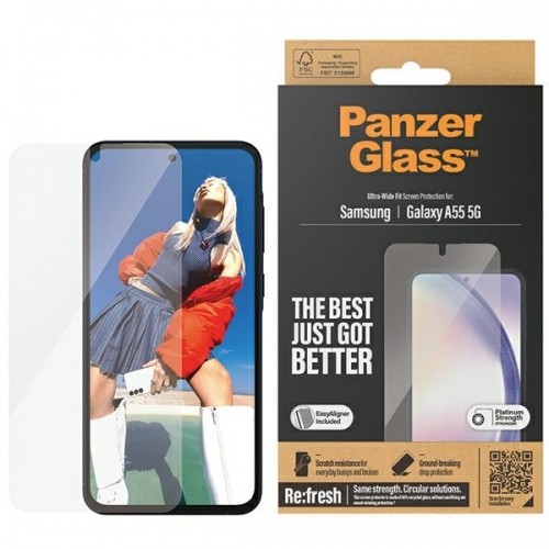 PanzerGlass Ultra-Wide Fit Sam A55 5G A556 Screen Protection Easy Aligner Included 7358 image 1