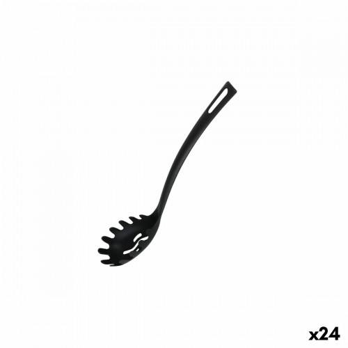 Ложка для пасты Quttin Нейлон 29 x 5,5 cm Чёрный (24 штук) image 1