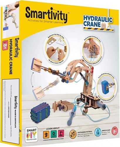 SMARTIVITY constructor-hydraulic crane Pump It Move It, SMRT1018 image 1