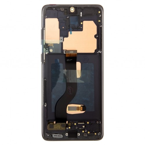For_samsung LCD display + Touch Unit + Front Cover for Samsung G986|G985 Galaxy S20+ Cosmic Black image 1