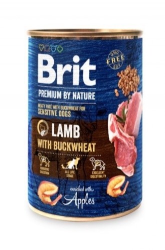 BRIT Premium by Nature Lamb with Buckwheat - Wet dog food - 400 g image 1