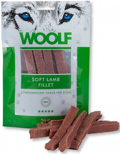 WOOLF Soft Lamb Fillets - dog treat - 100 g image 1