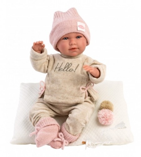 Llorens Кукла младенец Мими 42 см (одеяло, с соской, мягкое тело) Испания LL17420 image 1