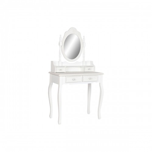 Туалетный столик Home ESPRIT Белый ABS Зеркало Деревянный MDF 75 x 42 x 140 cm image 1