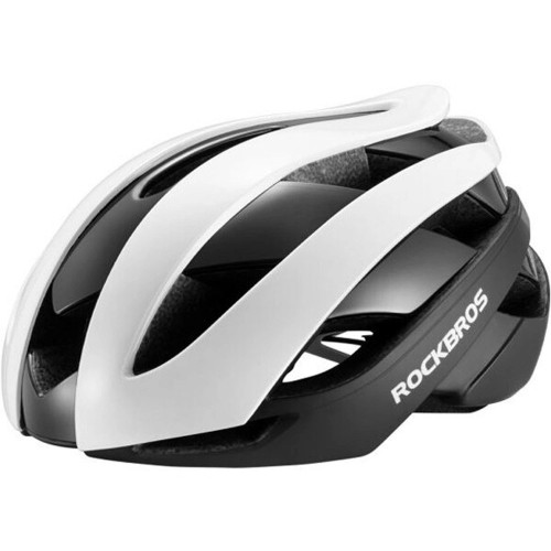 Rockbros 10110004002 bicycle helmet, size M - white and black image 1