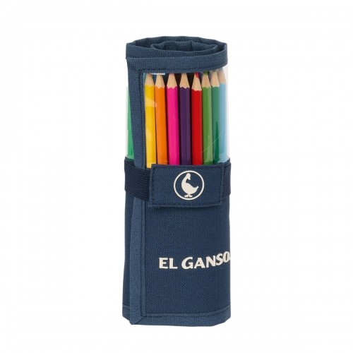 Школьный пенал El Ganso Classic Тёмно Синий 7 x 20 x 7 cm 27 Предметы image 1