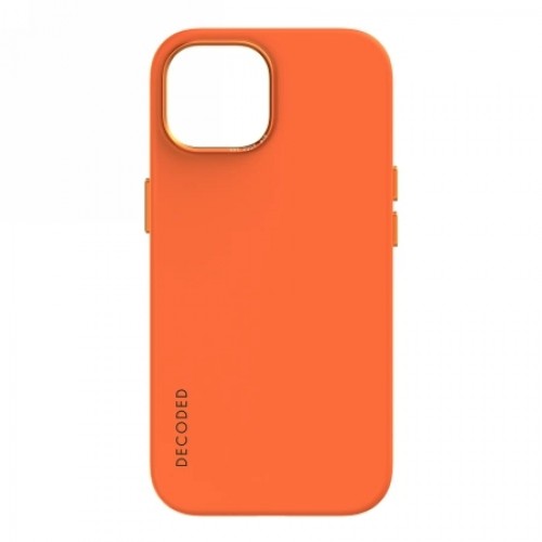Decoded Silicone Case with MagSafe for iPhone 15 Plus - orange image 1