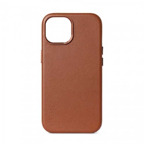 Decoded Leather Case with MagSafe for iPhone 15 - brown image 1