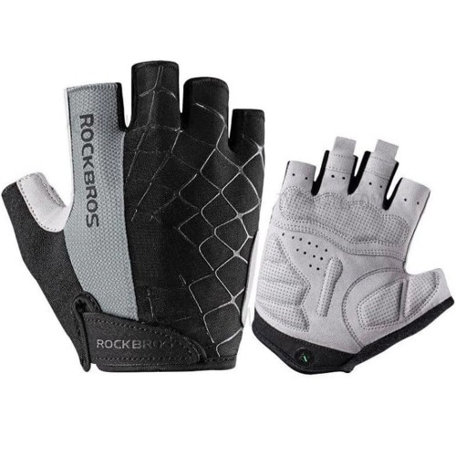 Rockbros S109GR cycling gloves, size L - gray image 1