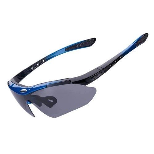 Rockbros 10134PL polarizing cycling glasses - blue image 1