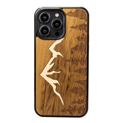 Wooden case for iPhone 15 Pro Max Bewood Imbuia Mountains image 1