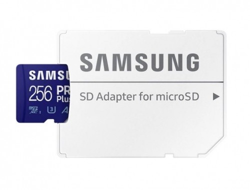 Samsung   MEMORY MICRO SDXC PRO+ 256GB/W/ADAPT. MB-MD256SA/EU image 1