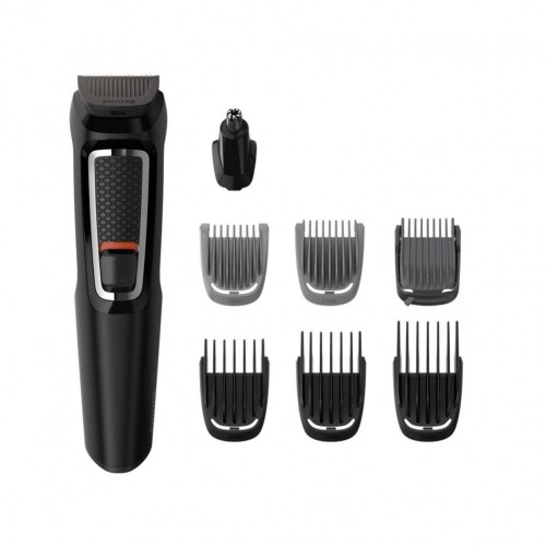 Philips   Philips Multigroom series 3000 8-in-1, Face and Hair MG3730/15 8 tools Self-sharpening steel blades Up to 60 min run time Rinseable attachments image 1
